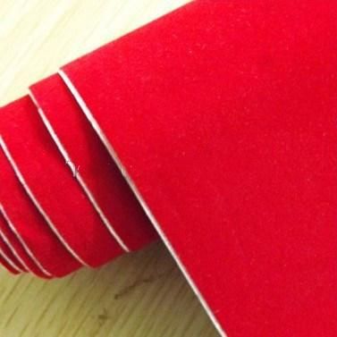 Interior Sticker Red Velvet Fabric Car Wrap Film