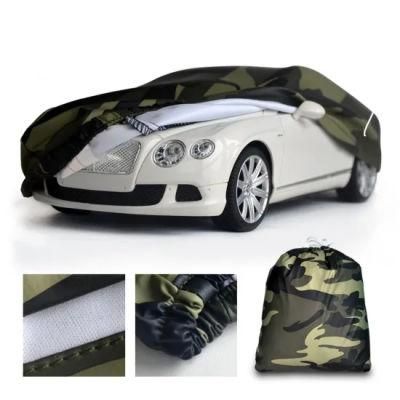 Universal Portable Rain Protection Anti-Scratch Sunshade Camouflage Auto Car Cover