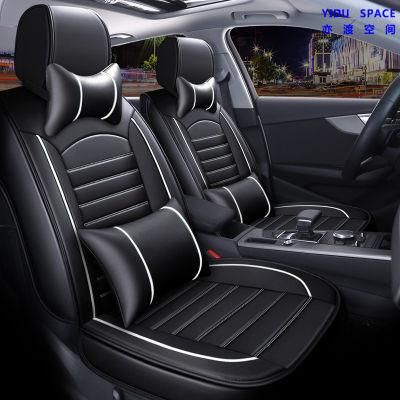 Car Accessories Car Decoration &#160; Car Seat Cushion Universal Black Pure Leather Auto Car Seat Cover