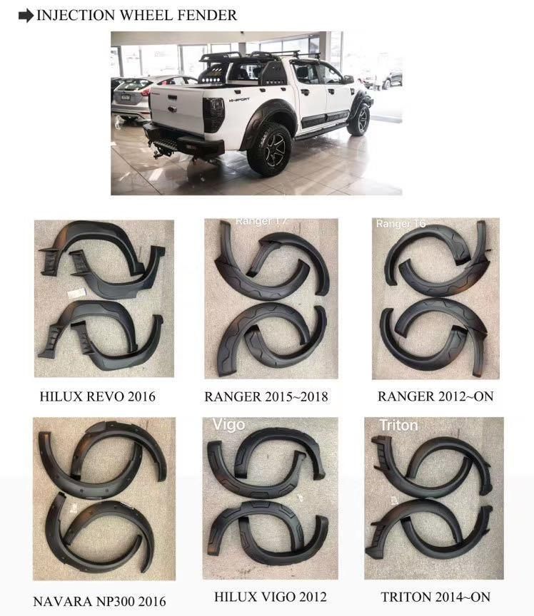 High Quality vacuum Wheel Arch Fender for Toyota Hilux Revo 2016-2019