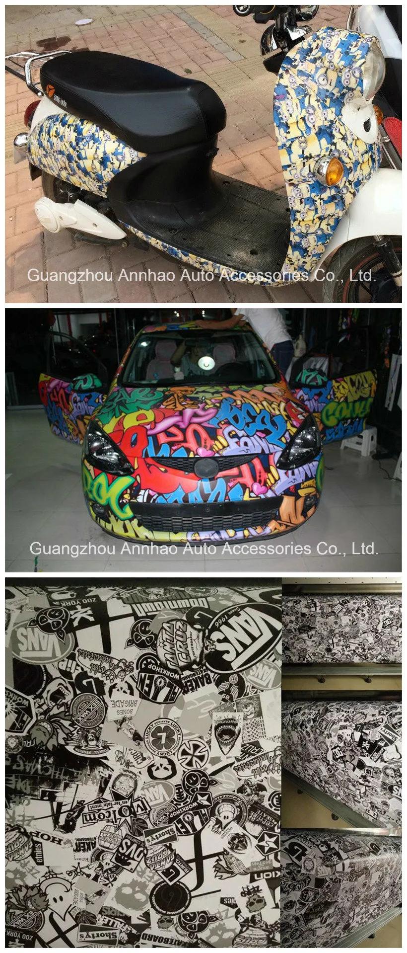 Car Used Graffiti Sticker Bomb Vinyl Wrap Decal Car Wrapping Film