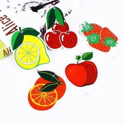 Custom Fruit Shape All Scents Customized Air Freshener Paper for Car