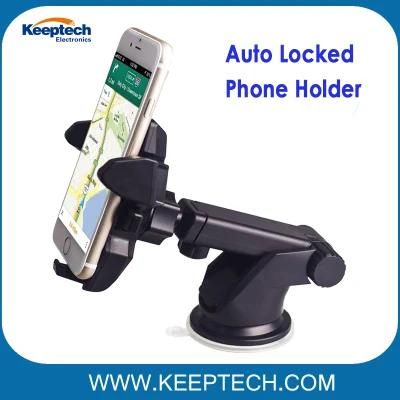 Universal Long Neck 360 Rotation Car Windshield Mount Auto Lock Phone Holder