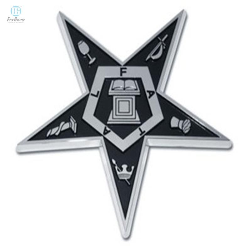Embossed Logo Sticker Emblems for Cara