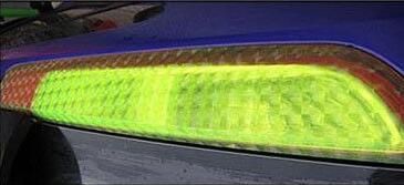 Green 3D Headlight Car Lamp Tint Film Car Decorative Film