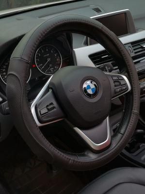 High Quality Genuine Leather Steering Wheel Cover with Lights