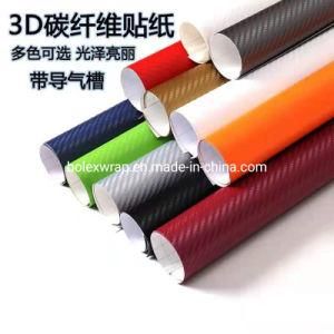 Car Stickers Full Body Wrap Roll 3D Carbon Fiber Vinyl Film