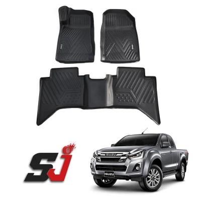 Custom Full Set TPV LHD 3D Mattings Car Floor Mat for 2018-2021 D-Max