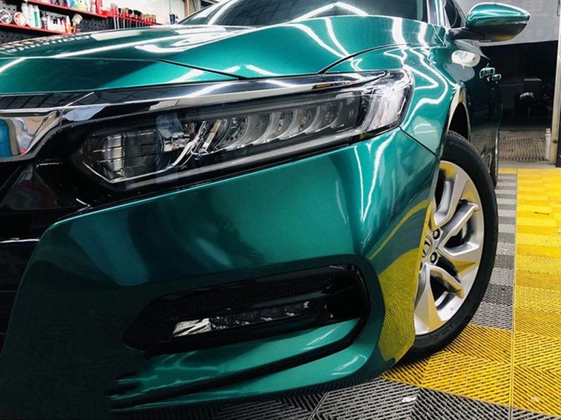 Color Changing Satin Metallic Glossy Emerald Wrap Sticker Vinyl Film