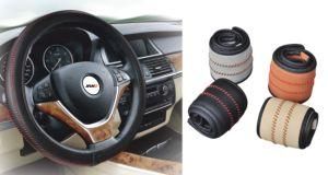 Keep Dry Touching Breathable Fabric Leather Car Steering Wheel Cover