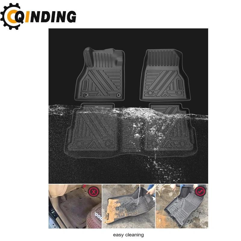 Custom High Quality 3D Eco-Friendly XPE Material+Sponge+PU Leather Car Floor Mats