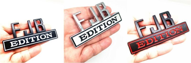 Fjb Edition Emblem for Chevrolet Silverado Chevy Camaro Emblem Fender Badge Decal Sticker Logo Car Accessories Car Parts Decoration ABS Plastic Emblem