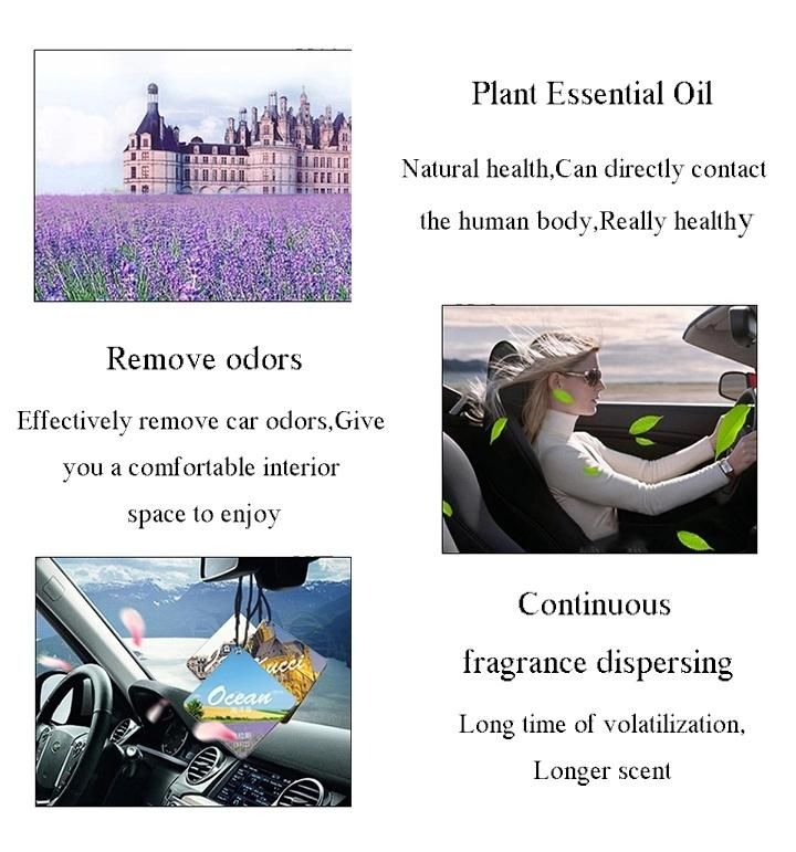 Promotional Gifts Paper Air Freshener for Car Flavor Perfume