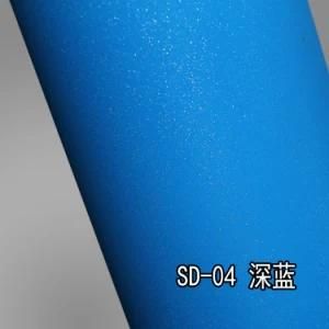 High Quality 1.52X30m PVC Car Wrap Adhesive Film Blue Glitter Vinyl Sticker
