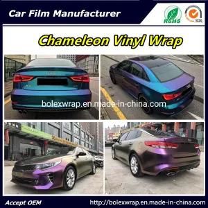 Chameleon Carbon Fiber Car Wrap Vinyl Roll Film Car Wrap Film, Chameleon Vinyl Film