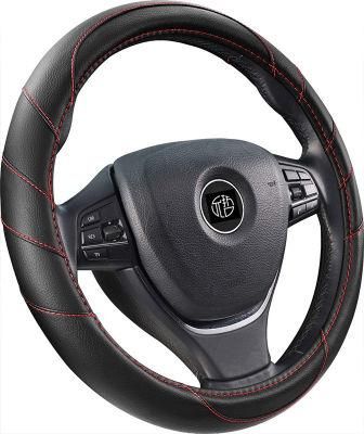 New Colorful PVC PU Leather Universal Car Steering Wheel Cover Leather