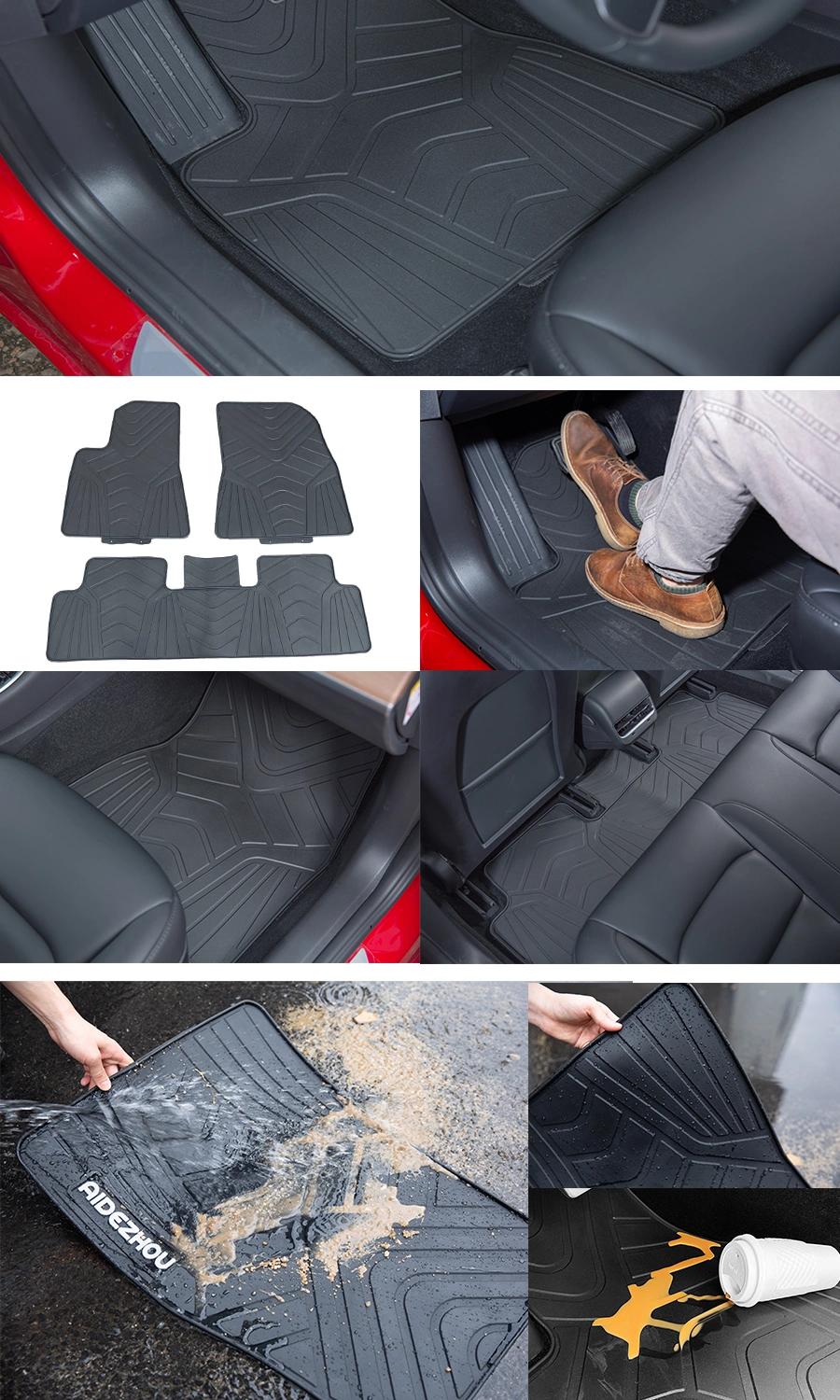 Full Set Anti-Skid PVC / Latex Car Floor Mats for Acura Mdx 7seats 2019