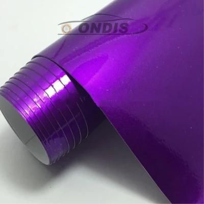 Air Bubble Free Purple Glossy Candy Car Wrap Vinyl Film