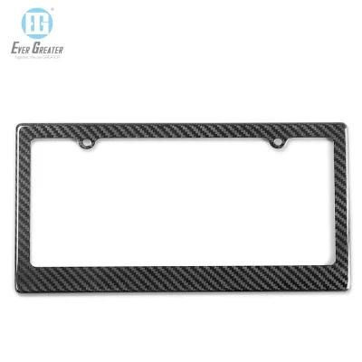 Car Carbon Chrome Plate Number License Plate Frame