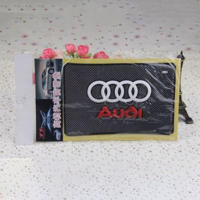 Customizedhigh Quality PVC Rubber Siliconephone Anti Slip Mat with Car Logo