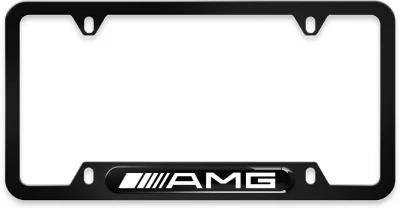 Custom Mercedes Benz Amg License Plate, Aluminum Alloy License Plate, Black License Plate Frame