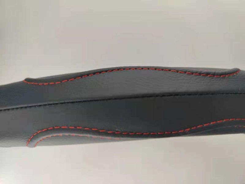 Grey and Black Steering Wheel Cover
