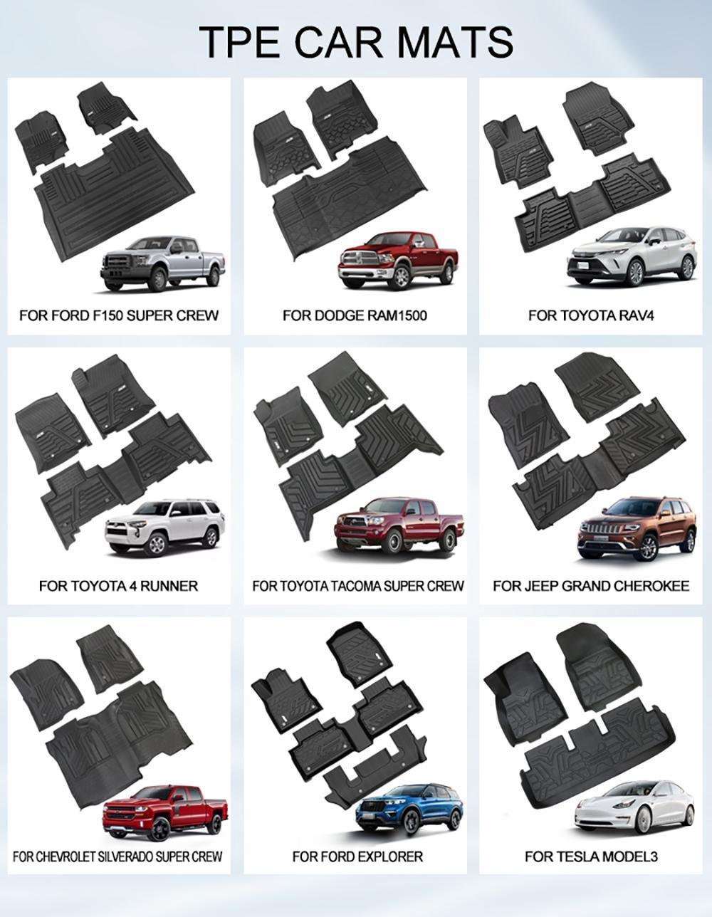 All Season Protection Custom Shape and Size Automatic Interior TPE Car Floor Mat for Ford F150