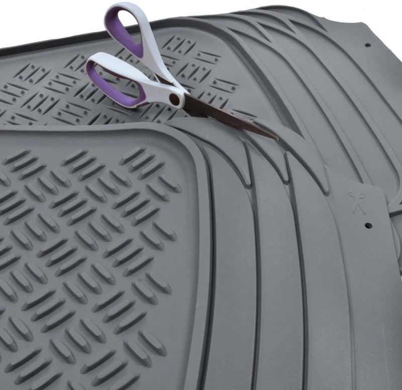 Car Accessory Rubber Floor Mat in Gray