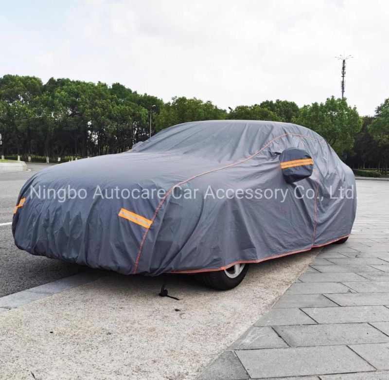 Newest Design PEVA and PP Cotton Car Cover with Reflectors