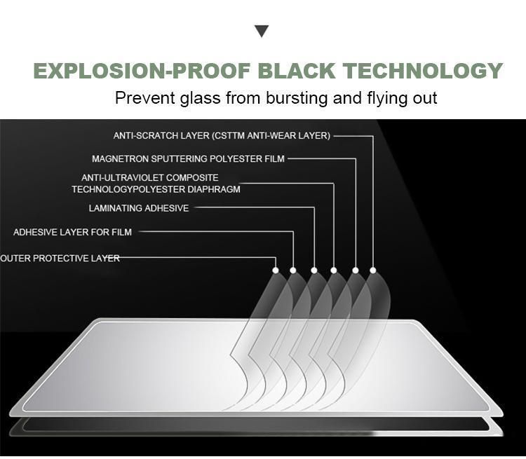 5% Charcoal Reflective Metallic Car Solar Window Glass Tint Film