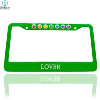 USA Size Car License Plate Hidden Frame