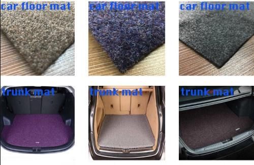 Black Color Full Set Carpet Car Mat for Universal Cars with 3D Print