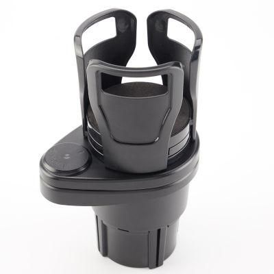 Car Dual Cup Holder Adjustable Cup Stand Sunglasses Phone Organizer Drinking Bottle Holder