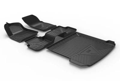 Custom Floor Mats, Set Black Compatible with Audi Q8