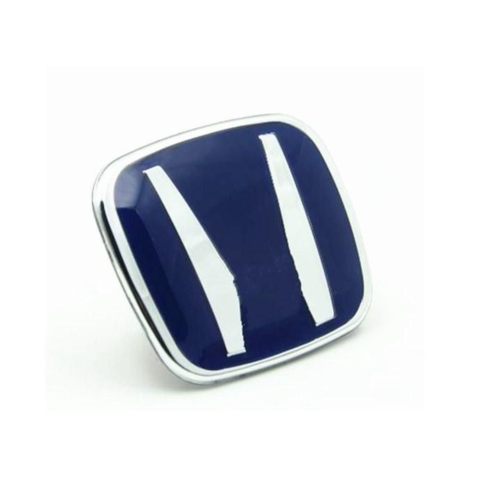 Plastic Car Logo Sticker Badge Steering Wheel Emblem With Acrylic