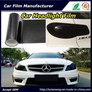 Self-Adhesive Deep Black Color Car Headlight Film Car Tint Vinyl Films 30cmx9m