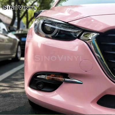 SINOVINYL Super Stretchable Super Gloss Red Factory Supply Air Bubble Free Vinyl Film Roll For Full Car Wrap Sticker