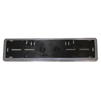 Chrome European Style License Plate Frame Bracket Holder &amp; Multiple Mounting Points