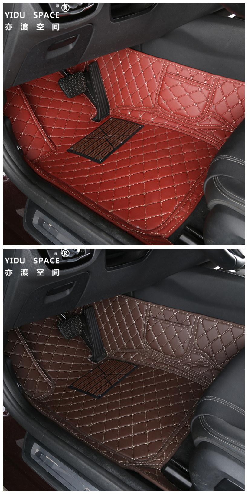 Wholesale Car Accessory PU Leather Black 5D Anti Slip Auto Car Foot Mat Car Floor Mat Car Mat