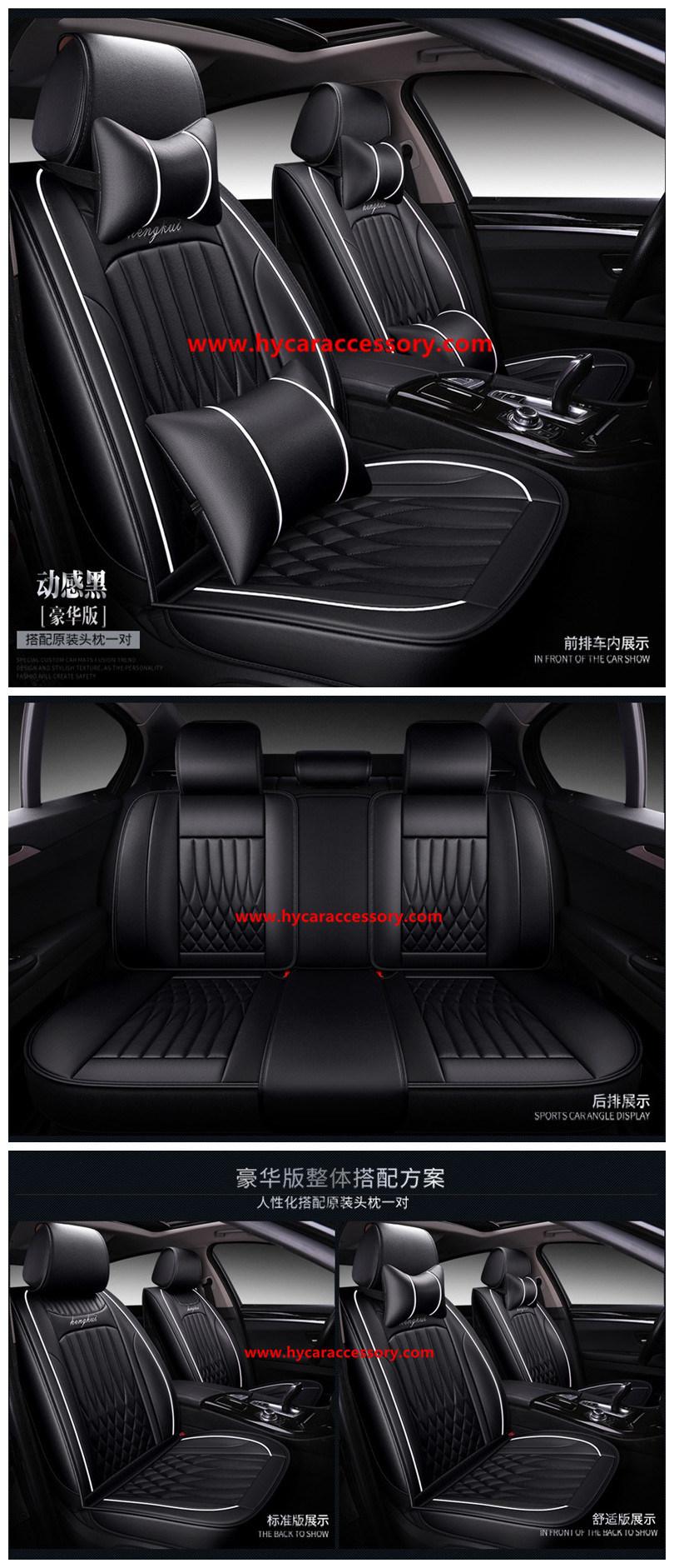 Car Accessories All Weather Seat Cushion Universal Red Black Luxury PU Leather Car Seat Cover
