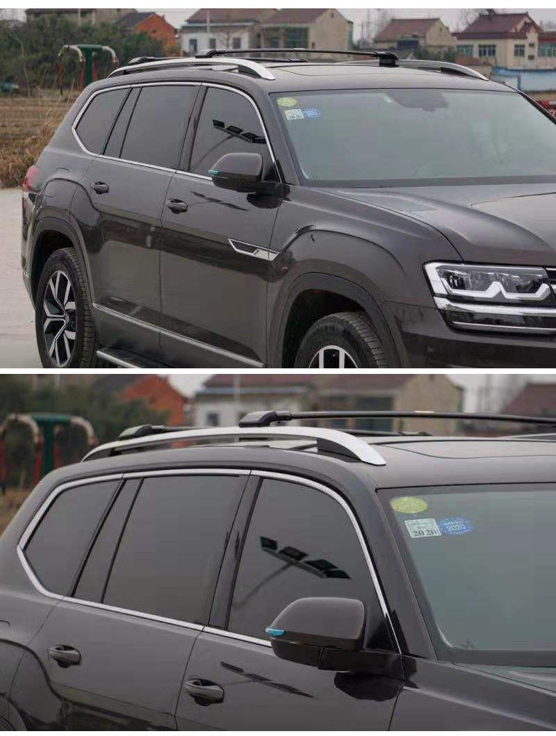 [Qisong] Universal Aluminum Single Car Roof Rack Cross Bar Fit for Volkswagen Tiguan Touareg Teramont