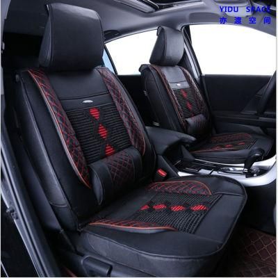 Car Accessories Car Decoration Cushion Universal Black Ice Silk PU Leather Auto Car Seat Cover