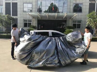 Silvery Plastic Dust Proof Water Proof UV Proof Best Quality PE Car Cover