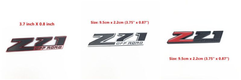 Z71 off for Chevrolet Silverado Chevy Camaro Emblem Fender Badge Decal Sticker Logo Car Accessories Car Parts Decoration ABS Plastic Emblem