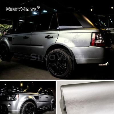 SINOVINYL Change Hot Sales Protective Free Samples Air Bubble Chrome Brushed Brown Wrap Film
