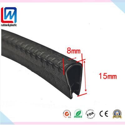 PVC/Rubber Edge Trim Seals with Metal Insert for Car