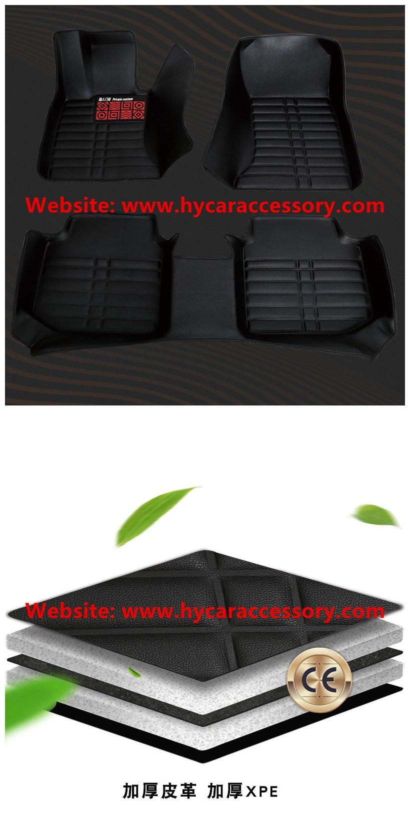 Wholesale Waterproof Wear Anti Slip 5D Black Car Floor Mats