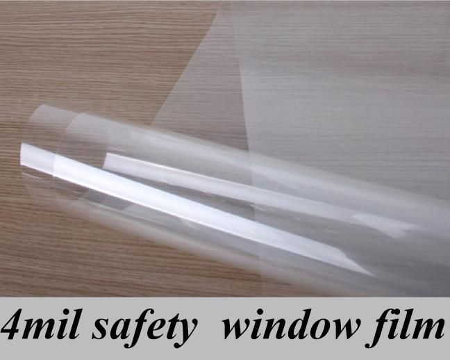 Transparent 4mil Safety Window Film for Car Decoration