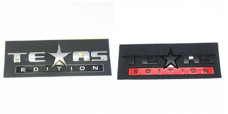 Texas Edition Emblem for Chevrolet Silverado Chevy Camaro Emblem Fender Badge Decal Sticker Logo Car Accessories Car Parts Decoration ABS Plastic
