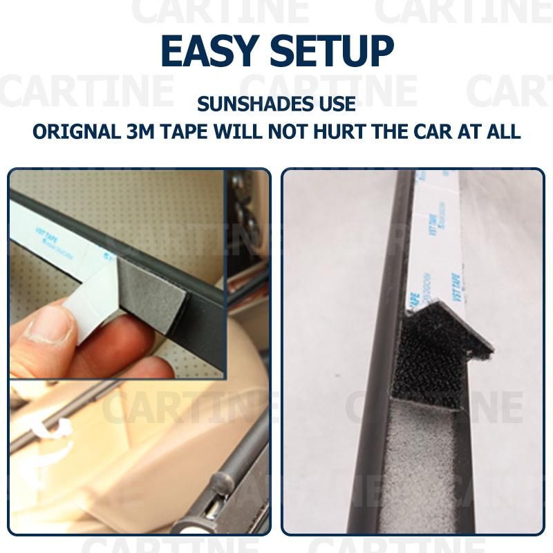Polyster Roll-up Sun Shade for Car Side Windows